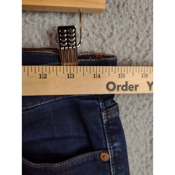 Madewell Skinny Skinny Distressed Mid Rise Jeans Women's Size 27 - Picture 5 of 12